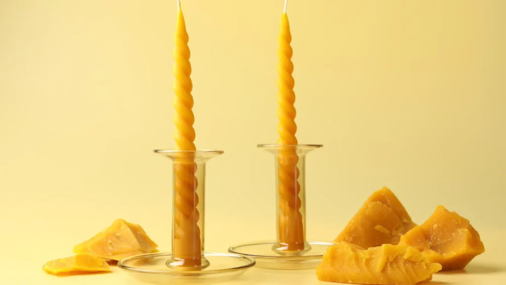 świece z wosku pszczelego